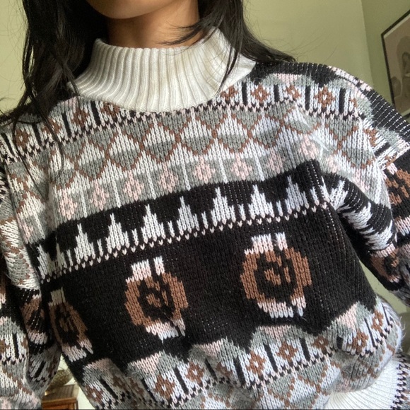 Vintage winter sweater - Picture 4 of 8